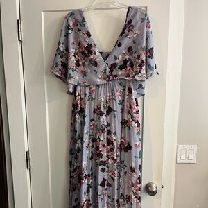 ASOS purple flower maxi dress (US 6)